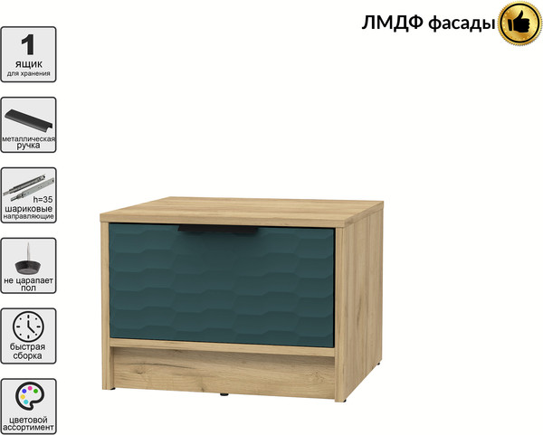 Прикроватная тумба Интерлиния Концепт Зодиак КТ-ТК1-35