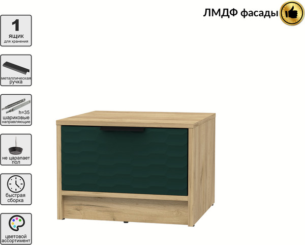 Прикроватная тумба Интерлиния Концепт Зодиак КТ-ТК1-35