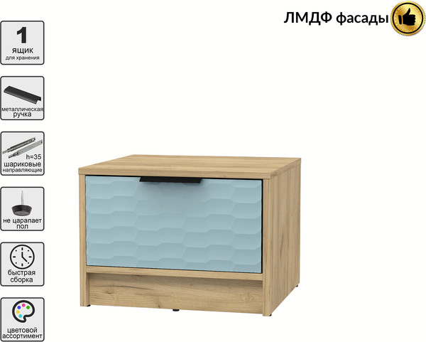 Прикроватная тумба Интерлиния Концепт Зодиак КТ-ТК1-35