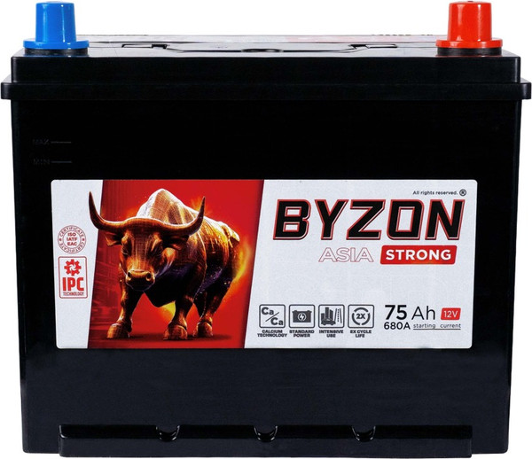 Автомобильный аккумулятор BYZON Strong Asia R+ / BYZ750JS - фото