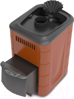 Печь-каменка ТМФ Гейзер Мини 2016 Inox (терракота, ДА, ЗК) - фото