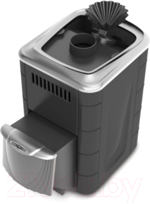 Печь-каменка ТМФ Гейзер Мини 2016 Inox (антрацит, ДН, ЗК) - фото