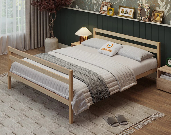 Полуторная кровать Домаклево Акация 120x190+С1+С1