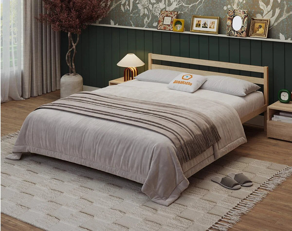 Полуторная кровать Домаклево Акация 120x190+С1+С2