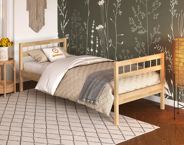 Односпальная кровать Домаклево Лето 80x190+Н4+Н4