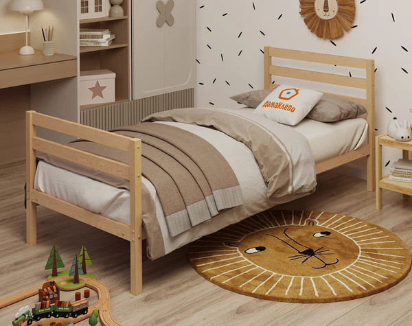 Односпальная кровать Домаклево Акация 80x190+С3+С1