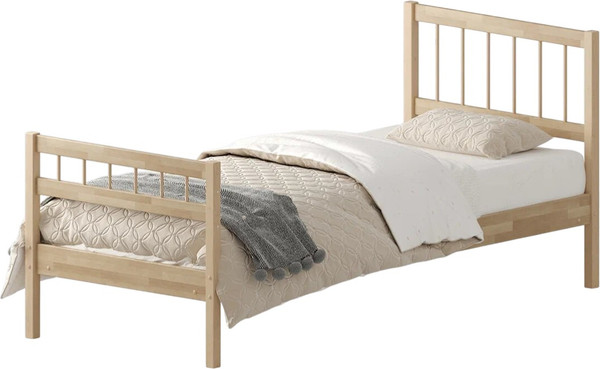 Односпальная кровать Домаклево Лето 90x190+В4+Н4 - фото