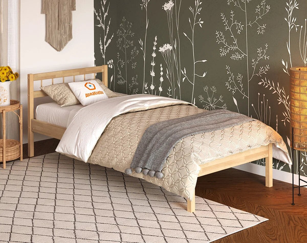 Односпальная кровать Домаклево Лето 90x190+Н4