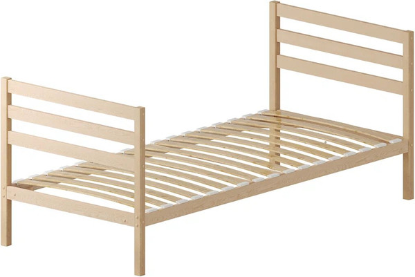 Односпальная кровать Домаклево Акация 90x190+С3+С3 - фото