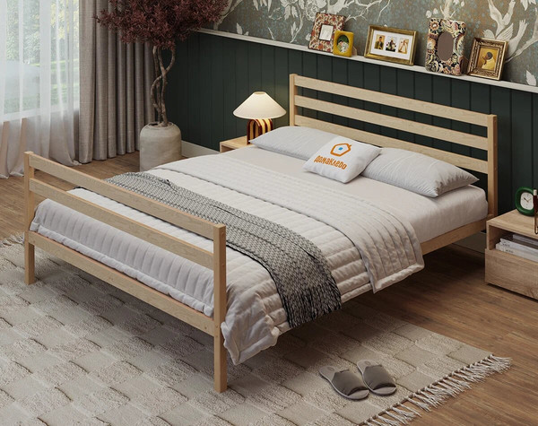 Двуспальная кровать Домаклево Акация 180x190+С3+С1