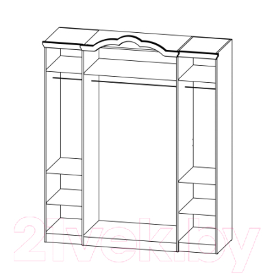 Шкаф Мебель-Неман Орхидея СП-002-14Д2