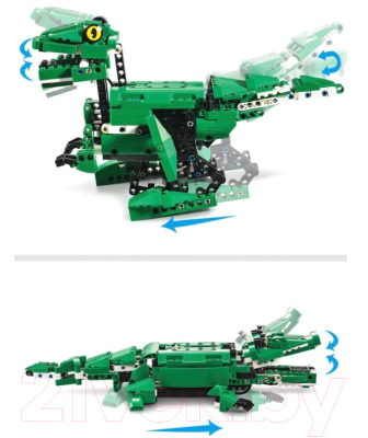 Конструктор управляемый CaDa Динозавр и Крокодил / C51035W