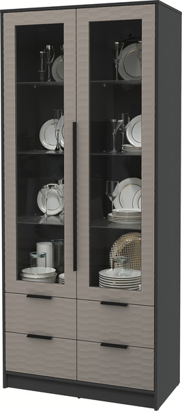 Шкаф с витриной Интерлиния Концепт Зодиак КТ-ШВ2