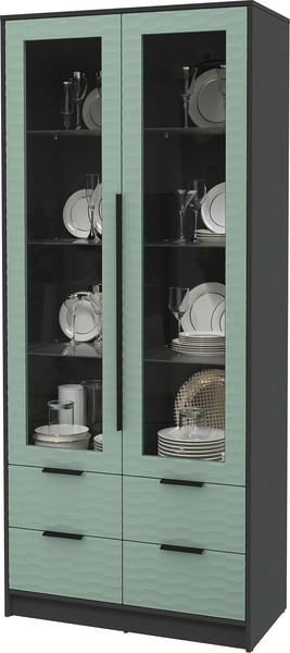 Шкаф с витриной Интерлиния Концепт Зодиак КТ-ШВ2