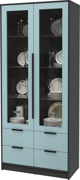 Шкаф с витриной Интерлиния Концепт Зодиак КТ-ШВ2