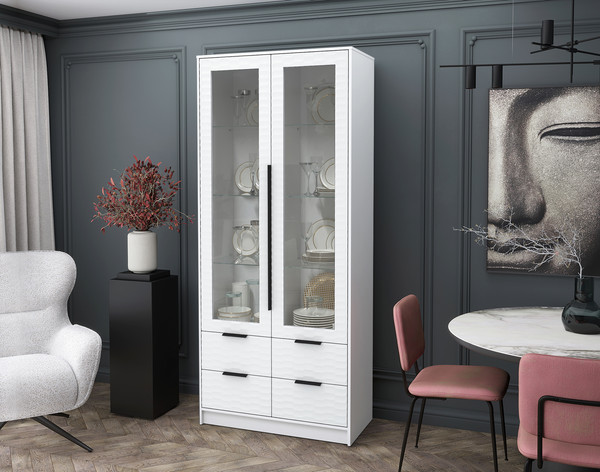 Шкаф с витриной Интерлиния Концепт Зодиак КТ-ШВ2