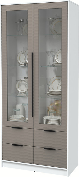 Шкаф с витриной Интерлиния Концепт Зодиак КТ-ШВ2