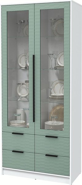 Шкаф с витриной Интерлиния Концепт Зодиак КТ-ШВ2