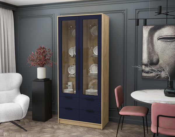 Шкаф с витриной Интерлиния Концепт Зодиак КТ-ШВ2