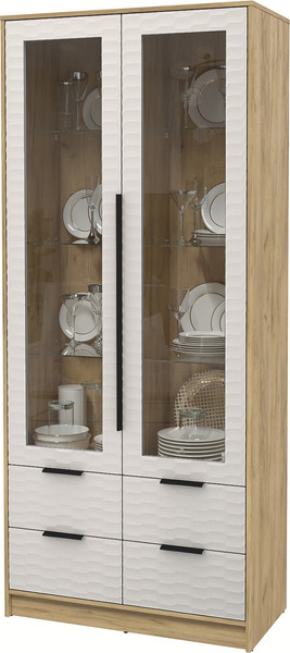 Шкаф с витриной Интерлиния Концепт Зодиак КТ-ШВ2