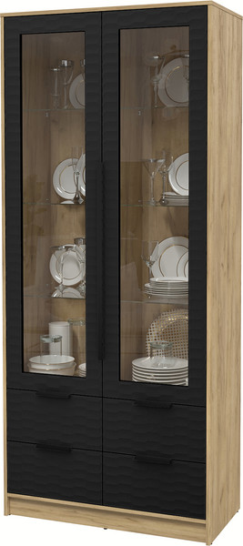 Шкаф с витриной Интерлиния Концепт Зодиак КТ-ШВ2