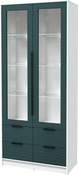 Шкаф с витриной Интерлиния Концепт Зодиак КТ-ШВ2 с подсветкой - фото