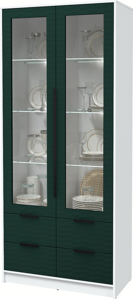 Шкаф с витриной Интерлиния Концепт Зодиак КТ-ШВ2 с подсветкой