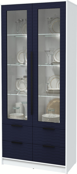 Шкаф с витриной Интерлиния Концепт Зодиак КТ-ШВ2 с подсветкой