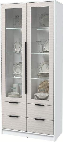 Шкаф с витриной Интерлиния Концепт Зодиак КТ-ШВ2 с подсветкой