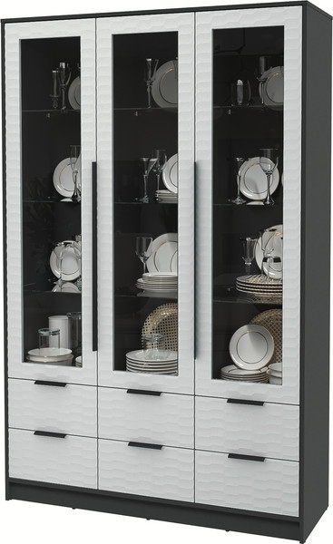 Шкаф с витриной Интерлиния Концепт Зодиак КТ-ШВ3