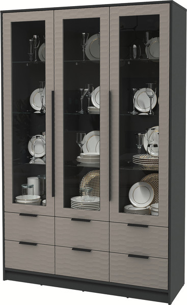 Шкаф с витриной Интерлиния Концепт Зодиак КТ-ШВ3