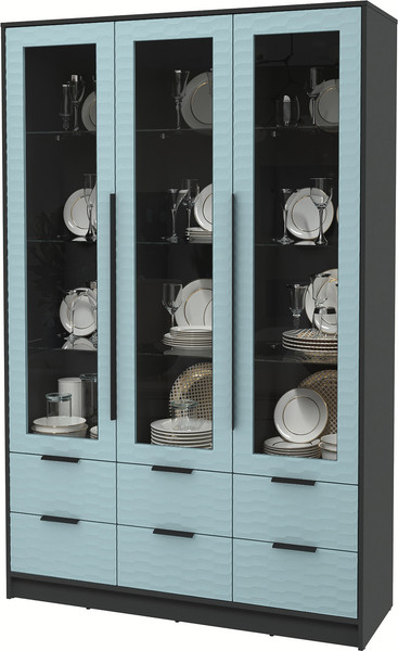 Шкаф с витриной Интерлиния Концепт Зодиак КТ-ШВ3