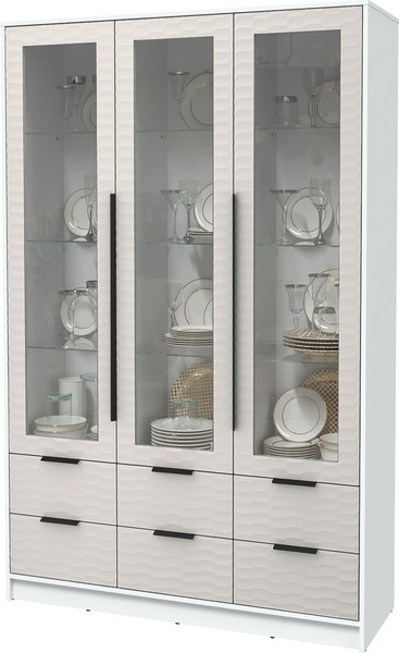 Шкаф с витриной Интерлиния Концепт Зодиак КТ-ШВ3