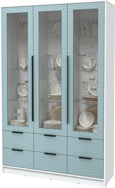 Шкаф с витриной Интерлиния Концепт Зодиак КТ-ШВ3