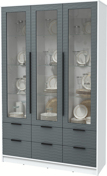 Шкаф с витриной Интерлиния Концепт Зодиак КТ-ШВ3