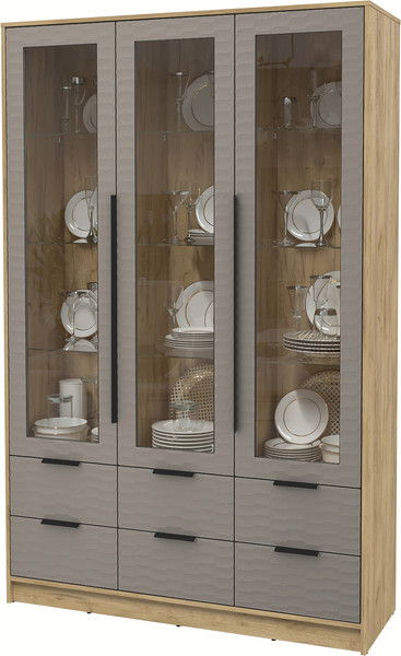 Шкаф с витриной Интерлиния Концепт Зодиак КТ-ШВ3