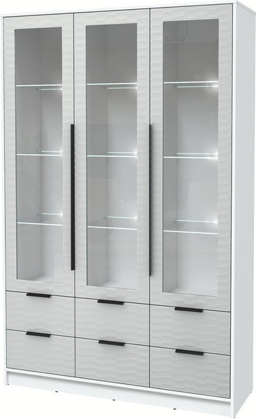 Шкаф с витриной Интерлиния Концепт Зодиак КТ-ШВ3 с подсветкой - фото