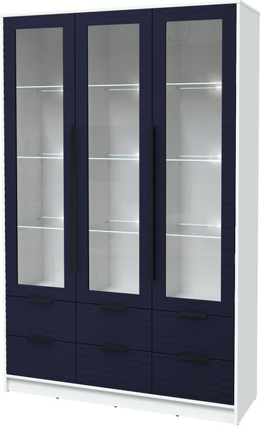 Шкаф с витриной Интерлиния Концепт Зодиак КТ-ШВ3 с подсветкой - фото