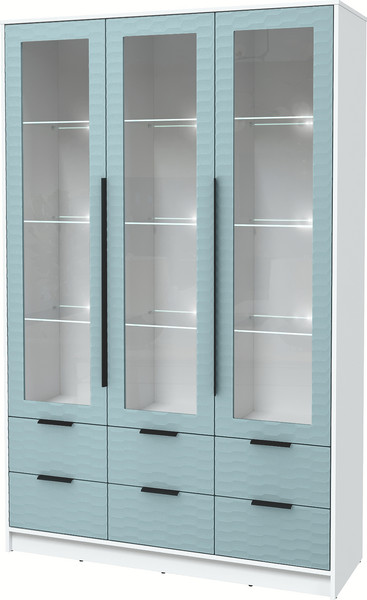 Шкаф с витриной Интерлиния Концепт Зодиак КТ-ШВ3 с подсветкой - фото