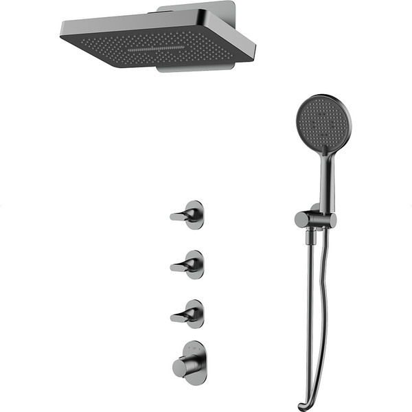 Душевая система со смесителем Abber Tanz AF8C51GM - фото