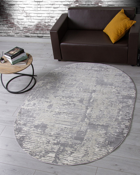 Ковер Merinos Atlantis D999-OVAL-CREAM-GRAY