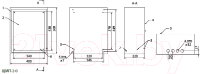 Щит с монтажной панелью TDM SQ0905-0060