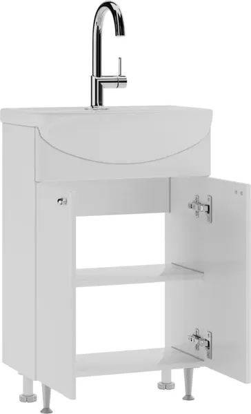 Тумба с умывальником Saniteco Astria 55 S0009T + Уют 55