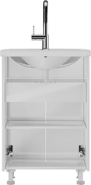 Тумба с умывальником Saniteco Astria 55 S0009T + Уют 55