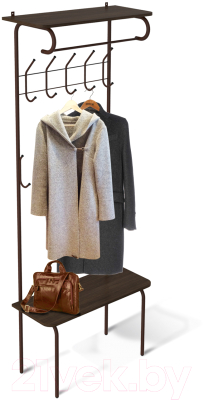 Секция в прихожую Sheffilton SHT-HW1 (коричневый муар/венге)