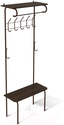 Секция в прихожую Sheffilton SHT-HW1 (коричневый муар/венге)