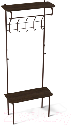 Секция в прихожую Sheffilton SHT-HW1 (коричневый муар/венге)