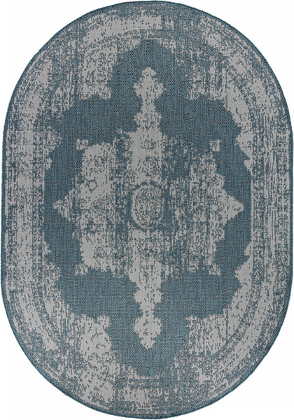 Циновка Merinos Kair S129-OVAL-BLUE - фото