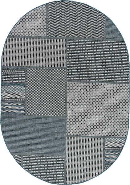 Циновка Merinos Kair S139-OVAL-BLUE - фото