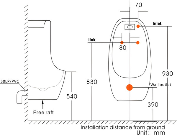 Писсуар Roxen UR8050 NC